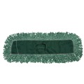 Mops | Rubbermaid Commercial FGJ85700GR00 48 in. x 5 in. Microfiber Looped-End Dust Mop Heads - Green (12/Carton) image number 1