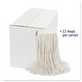  | Boardwalk BWK2020CCT #20 Cut-End Cotton Wet Mop Head - White (12/Carton) image number 5