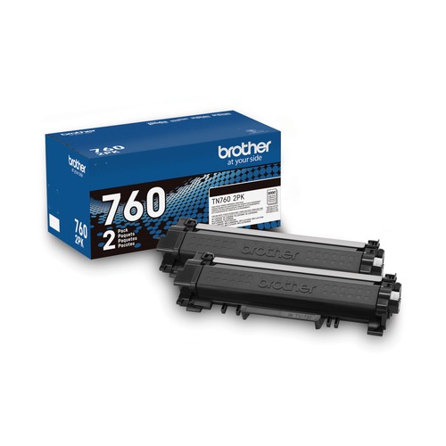 Ink & Toner | Brother TN7602PK 3,000 Page-Yield High-Yield Toner - Black (2/Pack) image number 0