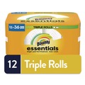 Paper Towels and Napkins | Bounty 80811697 Essentials Select-A-Size Kitchen Roll Paper Towels, 2-Ply, 5.9 x 11, White, 162 Sheets/Triple Roll, 12 Rolls/Carton image number 5