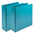Binders | Samsill U86877 Earth's Choice Plant-Based Economy 11 in. x 8.5 in. 3-Ring View Binders with 3 in. Capacity - Teal (2/Pack) image number 0