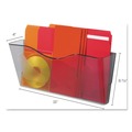 Desktop Organizers | Deflecto 63102 Euro-Style DocuPocket 15 in. x 4 in. x 6.63 in. Larger Files/Tabloid Size Landscape Wall File - Smoke image number 3