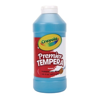 ARTS AND CRAFTS | Crayola 541216048 16 oz. Bottle Premier Tempera Paint - Turquoise