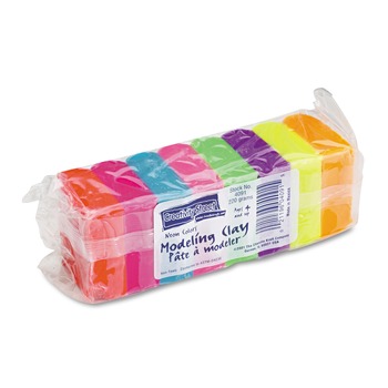 Creativity Street PAC4091 220 g Modeling Clay Assortment - Assorted Neon (1/Pack)