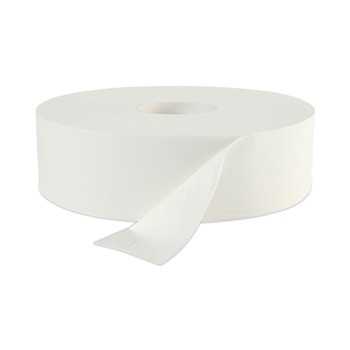 Boardwalk 6102B 3.5 in. x 2000 ft. JRT Septic Safe 2-Ply Bath Tissue - Jumbo, White (6/Carton)