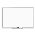White Boards | U Brands 071U00-01 35 x 23 Magnetic Dry Erase Board with Aluminum Frame - White Surface/Silver Frame image number 3