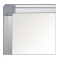 White Boards | MasterVision MA2707790 Gold Ultra 48 in. x 72 in. Aluminum Frame Magnetic Earth Dry Erase Board - White/Silver image number 1