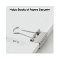 Back to School Sale | Universal UNV11240 Binder Clips with Storage Tub - Small, Silver (40/Pack) image number 3