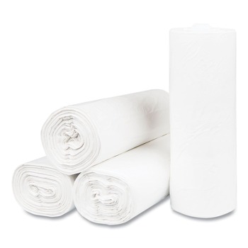 JUST LAUNCHED | Inteplast Group S366017N 55 gal. 17 microns 36 in. x 60 in. High-Density Interleaved Commercial Can Liners - Clear (200/Carton)