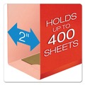 Just Launched | Pendaflex 04153X2 RED 2 in. Extra Capacity 1/5-Cut Tabs Reinforced Hanging Legal File Folders with Box Bottom - Red (25/Box) image number 1