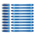 Pens | Schneider 150203 Slider Memo XB Extra-Bold 1.4 millimeter Stick Ballpoint Pen - Blue Ink/Blue/Light Blue Barrel (10/Box) image number 4