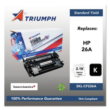 OFFICE PRINTERS | Triumph SKL-CF226A 751000NSH1587 CF226A (26A) Remanufactured 3,100 Page-Yield Toner - Black