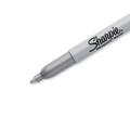 Permanent Markers | Sharpie 9597 Metallic Fine Point Permanent Markers - Metallic Silver (36/Pack) image number 3