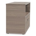 Office Desks & Workstations | Linea Italia LITUR604NW Urban 35.25 in. x 15.25 in. x 23.75 in. 36 in. Credenza Bottom Pedestal - Natural Walnut image number 2