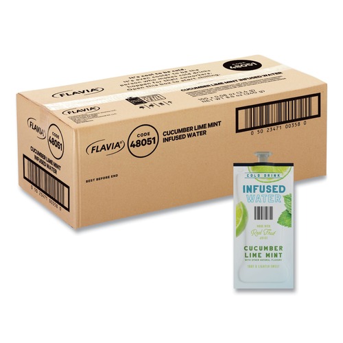 Beverages & Drink Mixes | FLAVIA 48051 Infused Water Freshpack - Cucumber Lime Mint (100/Carton) image number 0