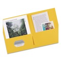 Just Launched | Avery 47992 40 Sheet Capacity 11 in. x 8.5 in. Two-Pocket Folder - Yellow (25/Box) image number 3