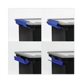 File Folders | Storex 61543U01C 18.5 in. x 14.25 in. x 10.88 in. Portable Letter/Legal File Tote with Locking Handles - Black/Silver image number 2