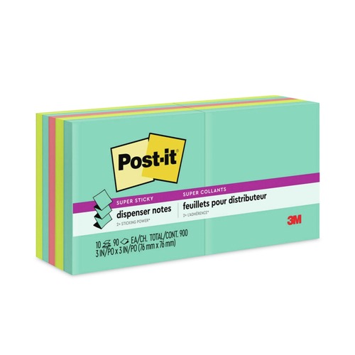 Sticky Notes & Post it | 3M R330-10SSMIA 3 in. x 3 in. Supernova Neons Collection Colors (10/Pack) image number 0
