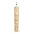 Cups and Lids | Karat C-KRC520 20 oz Ripple Hot Cups - Kraft/White (500/Carton) image number 2