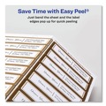 Labels | Avery 6540 Easy Peel 1 in. x 2.63 in. Inkjet/Laser Printers Mailing Labels with Metallic Border - White (300/Pack) image number 2