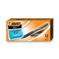 Pens | BIC BU311BK BU3 Bold 1 millimeter Retractable Ballpoint Pen - Black Ink/Smoke/Black Barrel (1-Dozen) image number 0