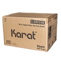 Cups and Lids | Karat C-KRC520 20 oz Ripple Hot Cups - Kraft/White (500/Carton) image number 3
