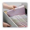 File Folders | Smead 12440 0.75 in. Expansion Top Tab Colored Fastener Folders - Lavender Exterior/Letter Size (50/Box) image number 4
