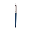 Pens | Parker 1953186 1 mm Medium Jotter Retractable Ballpoint Pen - Blue Ink, Royal Blue/Chrome Barrel image number 0