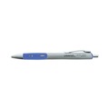 Pens | Universal 39721 0.7 mm. Medium Comfort Grip Retractable Gel Pen - Blue Ink, Gray/Blue/Silver Barrel (1-Dozen) image number 2