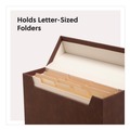 File Folders | Smead 70234 Flip Top File Box Letter Files 13 x 3.7 x 10 Saddle image number 3