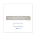 Mops | Boardwalk BWK1660CT 60w x 5d Cut-End Disposable Cotton Dust Mop Head (12/Carton) image number 3