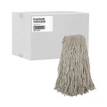 Mops | Boardwalk BWK2032CCT No. 32 Cotton Cut-End Wet Mop Head - White (12/Carton) image number 2