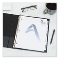 Dividers & Tabs | Avery 11517 Print-On 11 in. x 8.5 in. 5-Tab 3-Hole Customizable Punched Dividers - White (125/Pack) image number 2