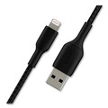 Electronic Adapters & Chargers | Belkin CAA002BT2MBK 6.6 ft. BOOST CHARGE Braided Apple Lightning to USB-A ChargeSync Cable - Black image number 3