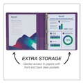 Binders | Samsill MP46409 3 Rings 1 in. Capacity 11 in. x 8.5 in. Durable D-Ring View Binders - Black/Blue/Green/Red (4/Pack) image number 2