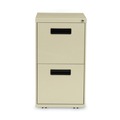 Just Launched | Alera ALEPAFFPY 14.96 in. x 19.29 in. x 27.75 in. 2 Legal/Letter-Size File Drawers Left or Right File Pedestal - Putty image number 1