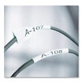 Back to School Sale | DYMO 18057 0.75 in. x 5 ft. Rhino Heat Shrink Tubes Industrial Label Tape - White/Black Print (1-Roll) image number 3