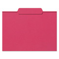 Just Launched | Smead 12743 1/3-Cut Tabs Assorted Letter Size 0.75 in. Expansion Colored File Folders - Red (100/Box) image number 3
