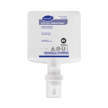 Diversey Care 100907902 1.2 Liter Refill Fragrance-Free Soft Care Defend Foam Handwash (6/Carton)