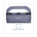 Paper & Dispensers | Boardwalk TS510SBBW 17.25 in. x 3.13 in. x 11.75 in. Toilet Seat Cover Dispenser - Smoke Black image number 3
