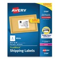 Labels | Avery 05164 3.33 in. x 4 in. Shipping Labels with TrueBlock Technology for Laser Printers - White (6/Sheet, 100 Sheets/Box) image number 0