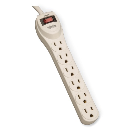 Back to School Sale | Tripp Lite PS6 Waber-by-Tripp Lite 4 ft. Cord 6 Outlets Industrial Power Strip - Gray image number 0