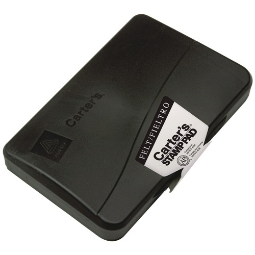 Back to School Sale | Carter's 21082 6.25 in. x 3.25 in. Pre-Inked Felt Stamp Pad - Black image number 0