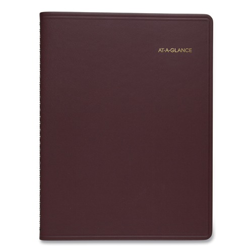 Notebooks & Pads | AT-A-GLANCE 7095050 13-Month: Jan 2026 to Jan 2027 11 in. x 8.25 in. Weekly Appointment Book - Winestone Cover image number 0