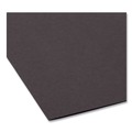 File Folders | Smead 64062 1/5 Cut Tab Letter Size Colored Hanging File Folders - Black (25/Box) image number 3