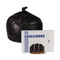 Trash & Waste Bins | Boardwalk W4832YKKR01 24 in. x 32 in. 16 gal. 1 mil Perforated Roll Low-Density Waste Can Liners - Black (150/Carton) image number 3