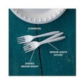 Cutlery | Pactiv Corp. YFWFWCH Fieldware Mediumweight Fork Cutlery - White (1,000/Carton) image number 4