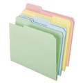 File Folders | Pendaflex C21 1/3 PASR Letter Size Assorted 1/3-Cut Tabs Pastel Colored File Folders - Assorted Colors (100/Box) image number 0