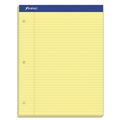 Notebooks & Pads | Ampad 20-270 8.5 in. x 11.75 in. Wide/Legal Ruled Recycled Writing Pads - Canary Yellow (1-Dozen) image number 2