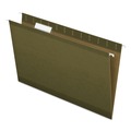 File Folders | Pendaflex 04153 1/5 1/5-Cut Tabs Legal Size Reinforced Hanging File Folders with Printable Tab Inserts - Standard Green (25/Box) image number 0